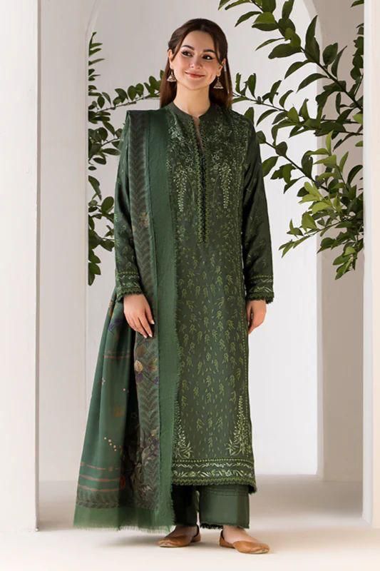 3-Piece Unstitched Embroidered Airjet Lawn Suit Eid Collection 2025