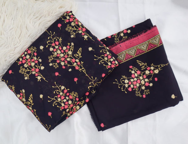 3 Piece Printed Lawn Unstitched Suit Collection'2025