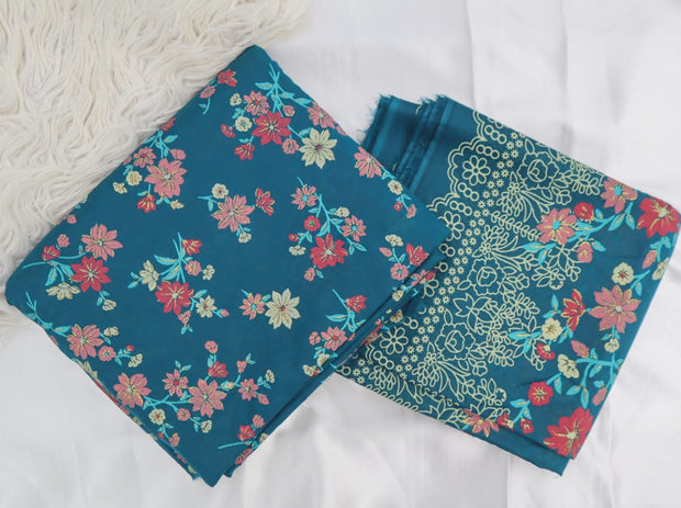 3 Piece Printed Lawn Unstitched Suit Collection'2025