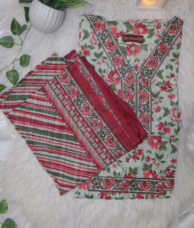 3 Piece Printed Lawn Stitched Suit Collection'2025
