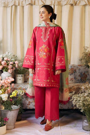 3-Piece Unstitched Embroidered Airjet Lawn Suit Eid Collection 2025
